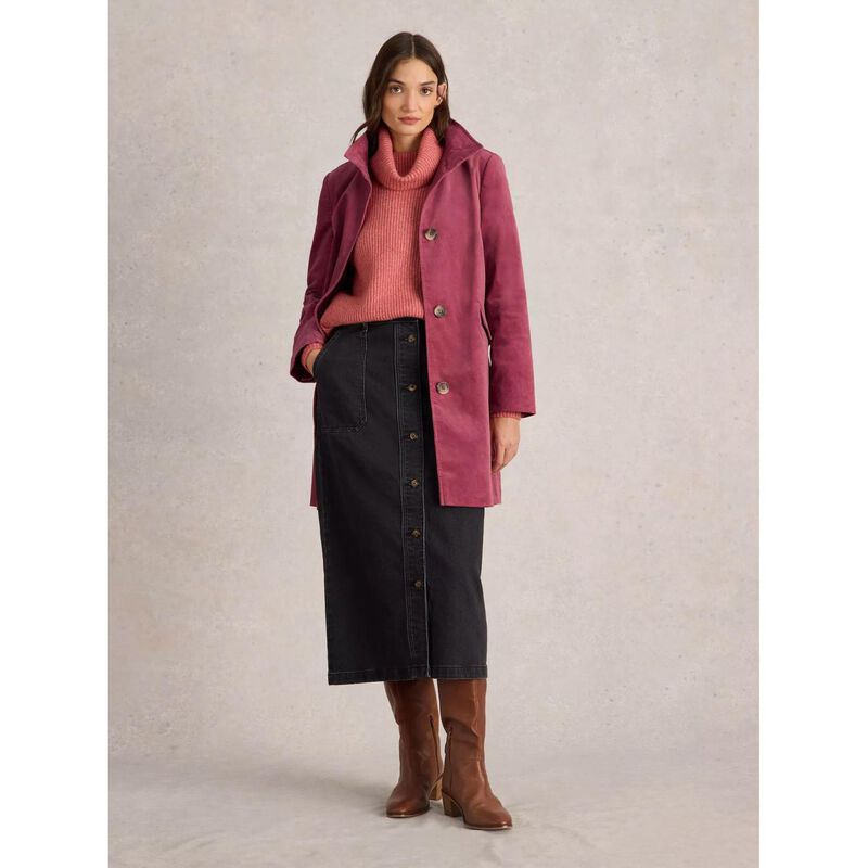 White Stuff Karla Velvet Coat image number 7